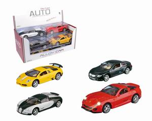 METAL PULL BACK CAR W/LIGHT（12PCS),