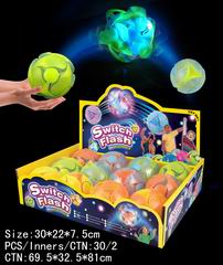 PITCH SWITCH COLOR-FLIPPING BALL W/LIGHT(12PCS),