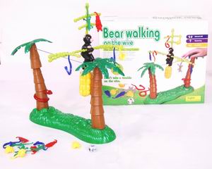 BEAR WALING ON THE WIRE,