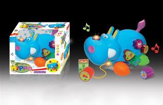 PULLING BUILDING BLOCK ANIMAL,