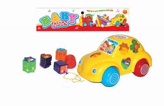PULLING BUILDING BLOCK CAR,