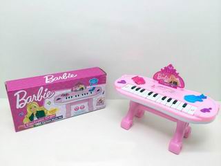 BARBIE ELECTRONIC ORGAN W/MUSIC & LIGHT,