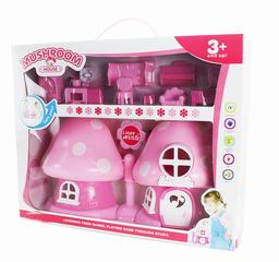 MUSHROOM-LIKE HOUSES W/LIGHT & MUSIC,