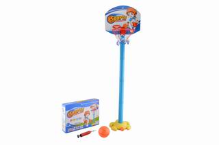 BASKETBALL STANDS W/BASKETBALL & INFLATOR,