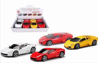1：24 DIE-CAST MODELS W/BATTERY & LIGHT AND MUSIC 4PCS,