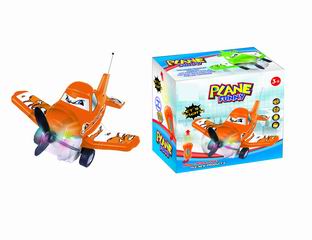 R/C 2 CHANNEL PLANE W/LIGHT & MUSIC,