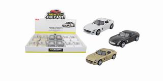 CAR W/LIGHT & MUSIC & BATTERY 12PCS,