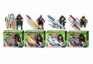 11 INCH TEENAGE MUTANT NINJA TU AND WEAPON W/LIGHT & SOUND,