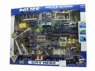 ALLOY POLICE SET,