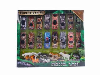 ALLOY CAR ANIMAL SET,