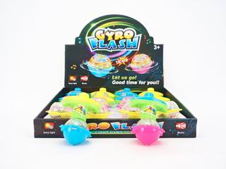 WIND UP TOP W/LIGHT & MUSIC 12PCS,