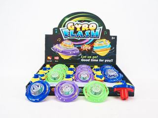 WIND UP TOP W/LIGHT & MUSIC 12PCS,