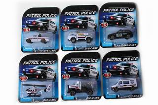 METAL POLICE CAR,