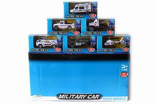 METAL POLICE CAR 36PCS,
