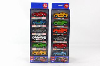 1:55 METAL PULL BACK CAR 6PCS,
