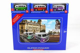 1：55 METAL PULL BACK BUS 36PCS,