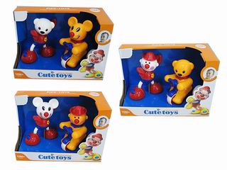 PRESS CAR+ CUTE TOYS 2PCS,