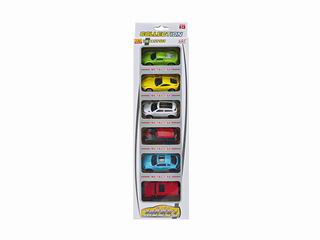 METAL SLIDE CAR 6PCS,
