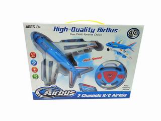 2 CHANNEL R/C PLANE W/LIGHT & MUSIC,
