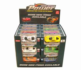 1:64 SLIDE CAR 24PCS,