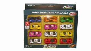 1:64 SLIDE CAR 12PCS,