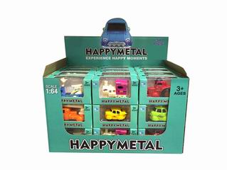 1:64 ALLOY SLIDE CAR 36PCS,
