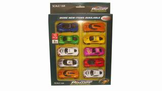 1:64 SLIDE CAR 10PCS,