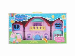 PIG AND VILLA CASTLE W/LIGHT & MUSIC,