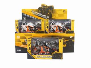 1：12 SLIDE ALLOY MOTOCYCLE 12PCS,
