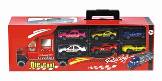 MARKET CAR TRUCK W/6PCS ALLOY CAR,