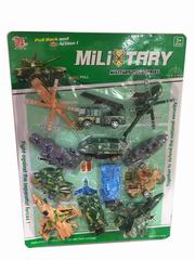 PULL BACK MILITARY SET 12PCS,