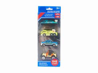 1:64 ALLOY CAR 4PCS,