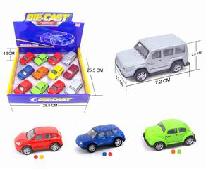 METAL PULL BACK CAR 12PCS,