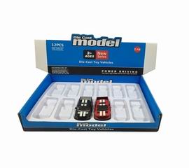 1：32 PULL BACK ALLOY CAR 12PCS,