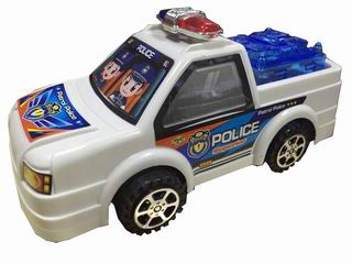 PULLING POLICE CAR W/LIGHT,