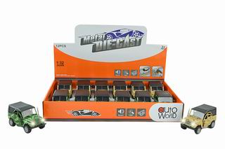 1：32 ALLOY PULL BACK CAR 12PCS,