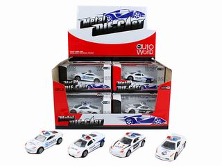 1：50 SLIDE ALLOY POLICE CAR 12PCS,