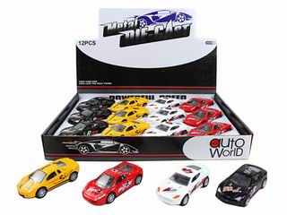 1：50 PULL BACK ALLOY CAR 12PCS,
