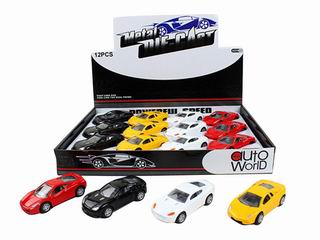 1：50 PULL BACK ALLOY CAR 12PCS,
