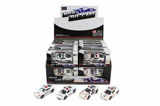 1:50 ALLOY SLIDE POLICE CAR 24PCS,