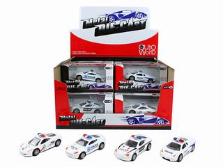 1：50 PULL BACK ALLOY POLICE CAR 12PCS,