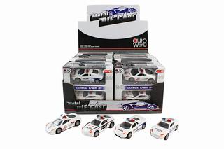 1:50 ALLOY PULL BACK POLICE CAR 12PCS,