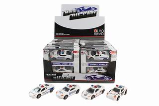 1:50 ALLOY SLIDE POLICE CAR 12PCS,