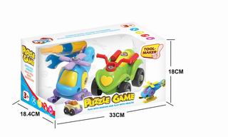 CARTOON CAR AND PLANE,