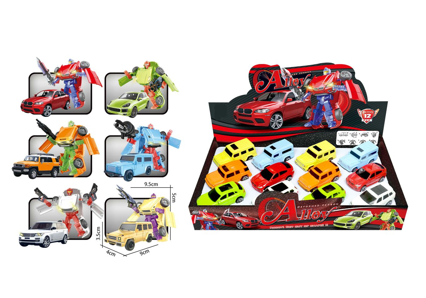 ALLOY DEFORMATION 12PCS,