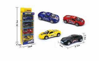 PULL BACK ALLOY CAR 4PCS,