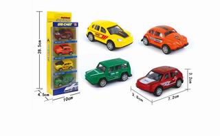 PULL BACK ALLOY CAR 4PCS,