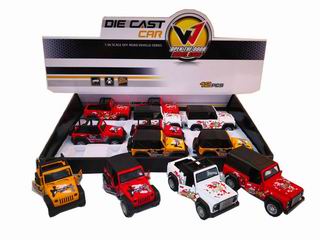 1：36 METAL PULL BACK CAR 12PCS,