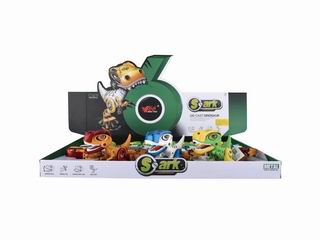 ALLOY DINOSAUR W/LIGHT & SOUND 12PCS,