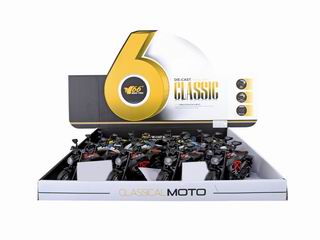 1:32 ALLOY PULL BACK MOTORCYCLE W/LIGHT & SOUND 12PCS,